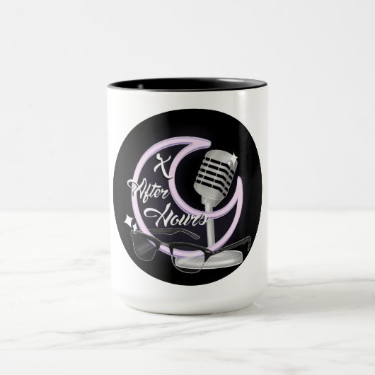 Mug Podcast X après les heures de podcast (Centre)