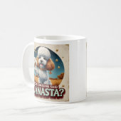 Mug Poddle aime le jeu de canasta  (Devant gauche)