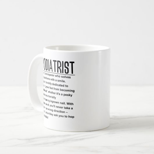 Mug Podiatre (Devant gauche)