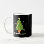 Mug Podiatrié noël arbre podiatre pied médical comme (Gauche)