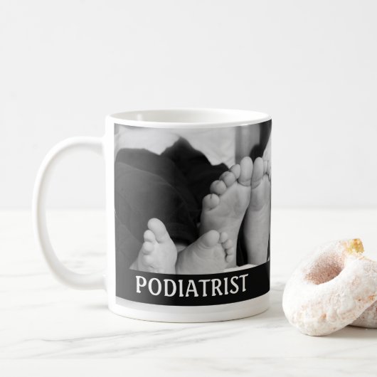 Mug Podiatriste Médicale professionnel bureau cadeau (Avec donut)