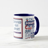 Mug Podiatriste Toujours Droite Drôle Pied Docteur Cad (Devant droit)