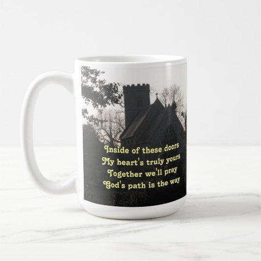 Mug Poem Ode Prier Par Laden Basset (Gauche)