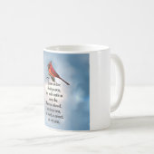 Mug Poème "ainsi aimé" de cardinal (Devant droit)