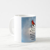 Mug Poème "ainsi aimé" de cardinal (Devant gauche)