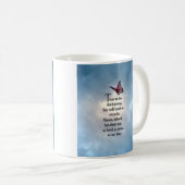 Mug Poème "ainsi aimé" de papillon (Devant droit)