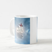 Mug Poème "ainsi aimé" de papillon (Devant gauche)