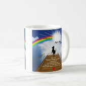 Mug Poème commémoratif de pont en arc-en-ciel pour des (Devant droit)