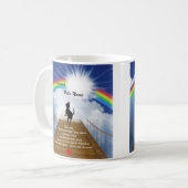 Mug Poème commémoratif de pont en arc-en-ciel pour des (Devant gauche)