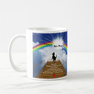 Mug Poème commémoratif de pont en arc-en-ciel pour des