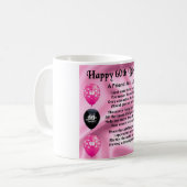 Mug Poème d'ami - soixantième anniversaire (Devant gauche)