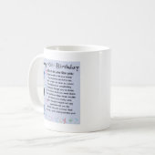 Mug Poème de beau-fils - quarantième conception (Devant gauche)