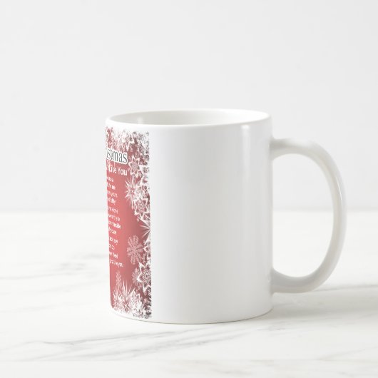 Mug Poème de beau-frère - conception de Noël (Droite)