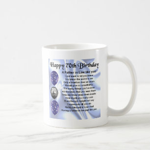 Mug Poème de beau-père - soixante-dixième anniversa