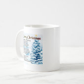 Mug Poème de belle-fille - conception de Noël (Devant gauche)