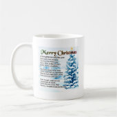 Mug Poème de belle-fille - conception de Noël (Gauche)