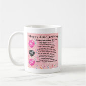 Mug Poème de belle-fille - quarantième anniversaire (Gauche)