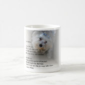 Mug Poème de chien maltais (Centre)