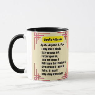 Mug poème de dieu minute