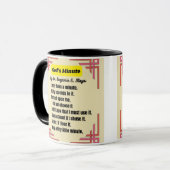 Mug poème de dieu minute (Devant gauche)
