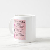 Mug Poème de filleule - 18ème anniversaire (Devant gauche)