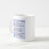 Mug Poème de fils - 30ème conception d'anniversaire (Devant gauche)