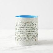 Mug Poème de grand-mère avec des oiseaux (Centre)