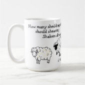 Mug Poème de langue tordue pour les moutons et les agn (Gauche)