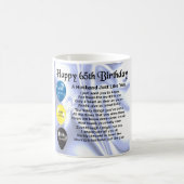 Mug Poème de mari - soixante-cinquième anniversaire (Centre)