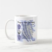 Mug Poème de mari - soixante-dixième anniversaire (Gauche)