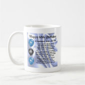 Mug Poème de mari - soixantième anniversaire (Gauche)