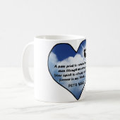 Mug Poème de mémorial de Pawprint (Devant gauche)