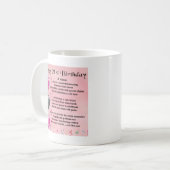 Mug Poème de nièce - 21ème anniversaire (Devant gauche)