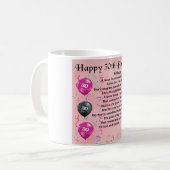 Mug Poème de nièce - 30ème anniversaire (Devant gauche)