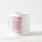Mug Poème de nièce - 30ème anniversaire (Devant gauche)