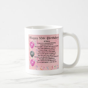 Mug Poème de nièce - 30ème anniversaire