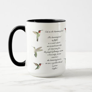 Mug Poème de Pablo Neruda Hummingbird
