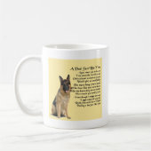 Mug Poème de papa - chien de berger allemand (Gauche)