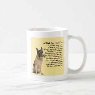 Mug Poème de papa - chien de berger allemand