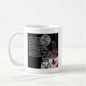 Mug Poème de papa - conception de loup (Gauche)