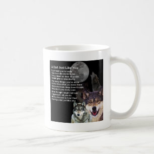 Mug Poème de papa - conception de loup