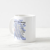 Mug Poème de papy - quatre-vingtième conception (Devant gauche)