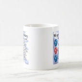Mug Poème de papy - quatre-vingtième conception (Centre)