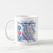 Mug Poème de papy - quatre-vingtième conception (Gauche)