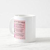 Mug Poème de petite-fille - 18ème anniversaire (Devant gauche)