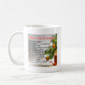 Mug Poème de petite-fille - conception de Noël (Gauche)
