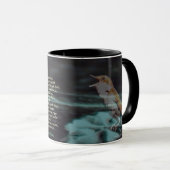 Mug Poème de rossignol d'O (Devant droit)