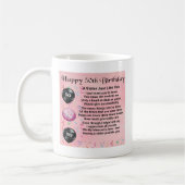 Mug poème de soeur - cinquantième conception (Gauche)