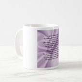Mug poème   lilas de petite-fille (Devant gauche)