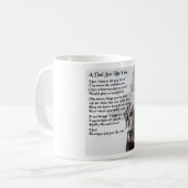 Mug Poème noir de papa de Labrador (Devant gauche)